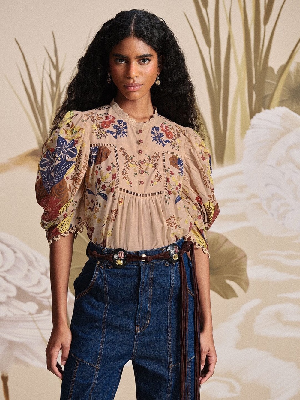 Farm Rio Farm Rio Pink Beauty Bouquet
Blouse